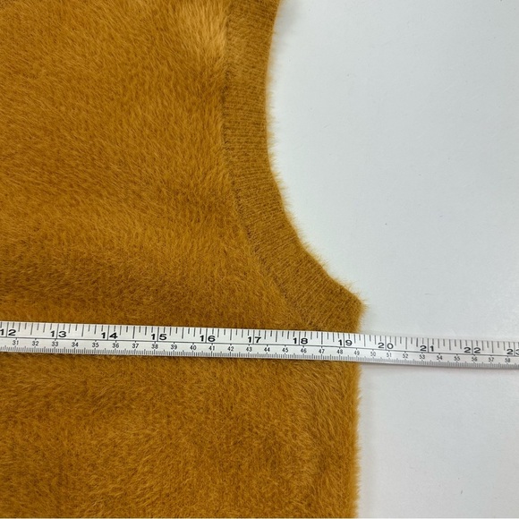 NWOT Bailey 44 Mustard Sleeveless Turtleneck Vest Sweater - Picture 5 of 7
